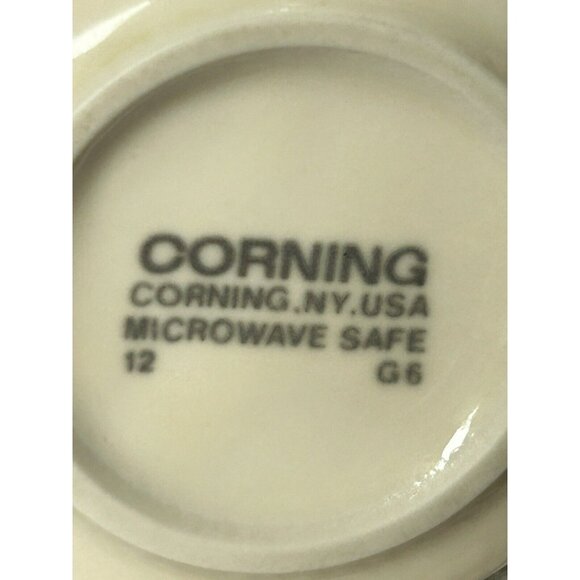 Corelle By Corning Coffee Cups Spring Pond Pattern Introduced 1985 Set Of Three - Picture 8 of 11